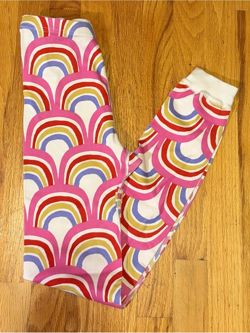 Hanna Andersson Rainbow Arch Leggings girls size 12